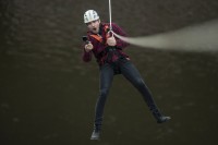 Vojta Kotek na Extreme traversu na Adrenalin Challenge 2019