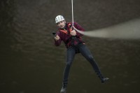 Vojta Kotek na Extreme traversu na Adrenalin Challenge 2019