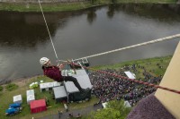 Vojta Kotek na Extreme traversu na Adrenalin Challenge 2019