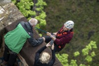 Vojta Kotek na Extreme traversu na Adrenalin Challenge 2019