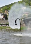 Flyboardová exhibice na Adrenalin Challenge 2019